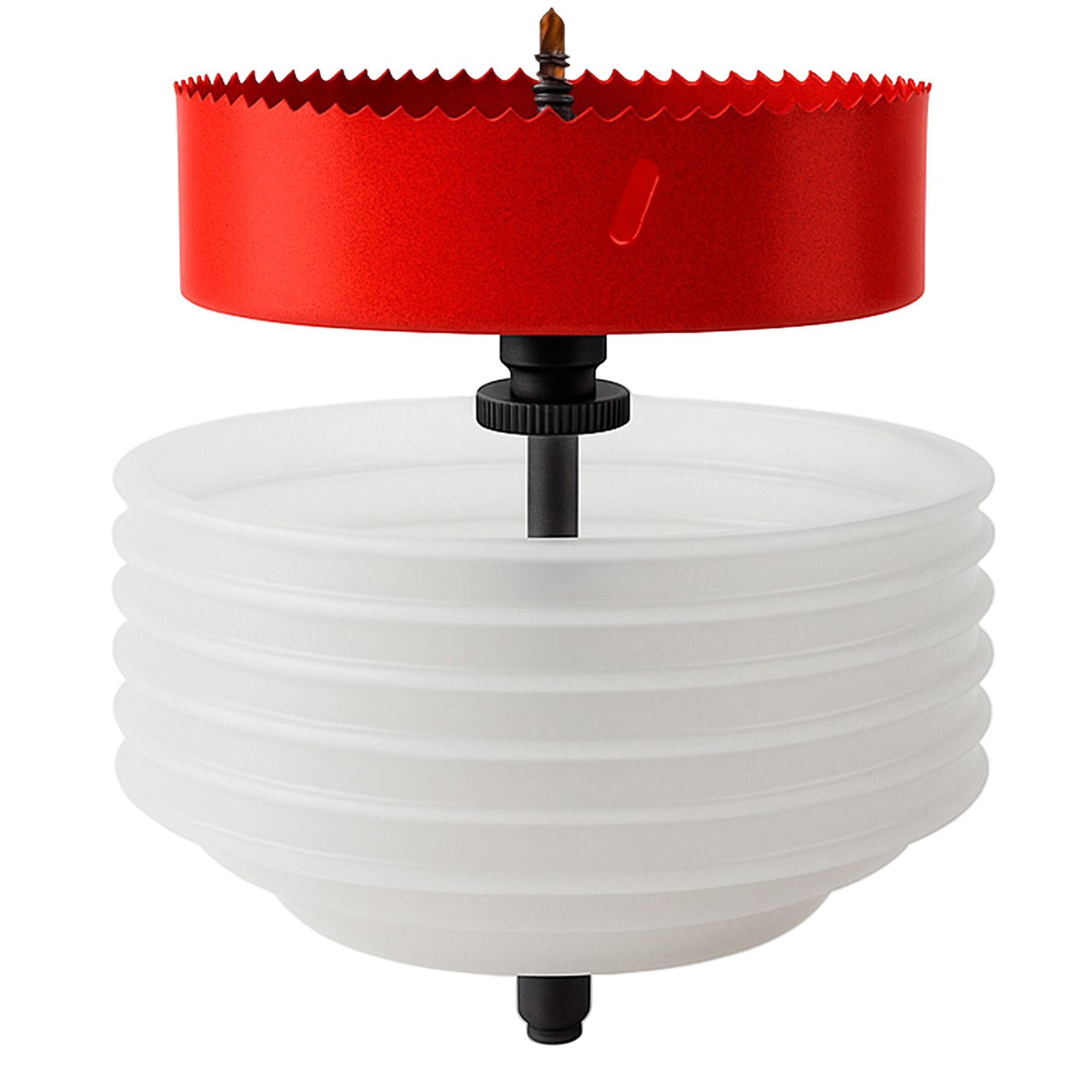 MonoPro Hole Saw for Recessed Lights — 6 1/4in. with Dust Bowl, Bi-Metal, M42 High-Speed Steel, Model# HS-100